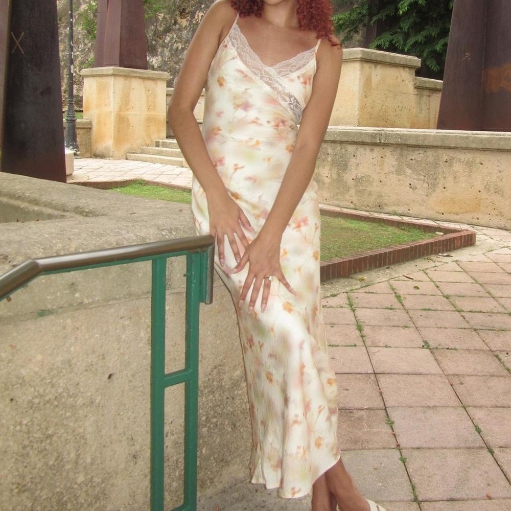 Princess Polly Cream Floral Maxi Dress